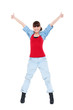 happy woman showing thumbs up