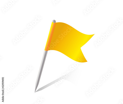 Vektor: Gelb Kennzeichen Flagge Gelb Kennzeichen Flagge