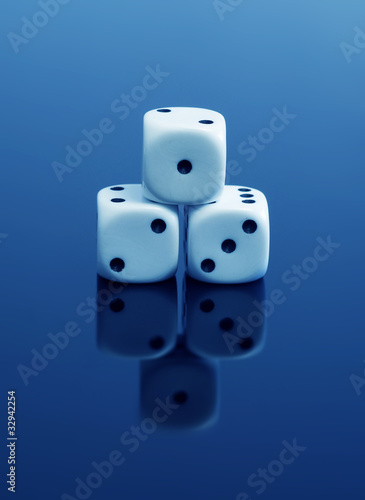 Photo: three dice three dice