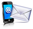 Send a letter icon - mobile phone Send a letter icon - mobile phone
