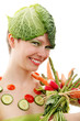 happy vegetarian