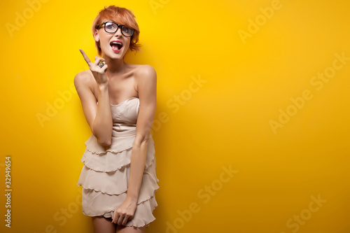 Photo: I've got an idea - Young woman I've got an idea - Young woman