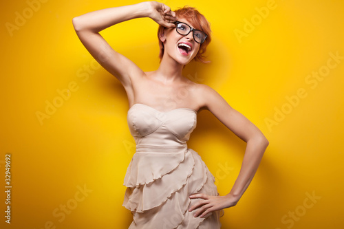 Foto: Beautiful woman smiling Beautiful woman smiling
