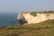pelouse et falaise