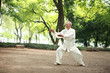 chinese do taichi outside