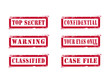 Grungy Top Secret Stamps