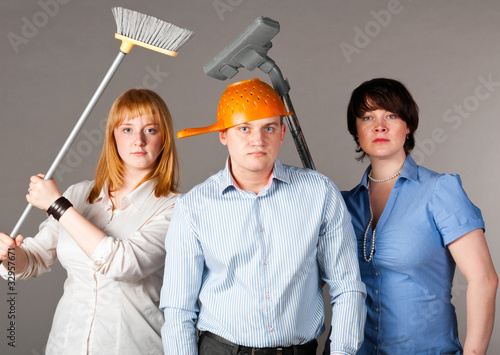 Photo: business trio business trio