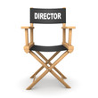 3d Directors chair from the front