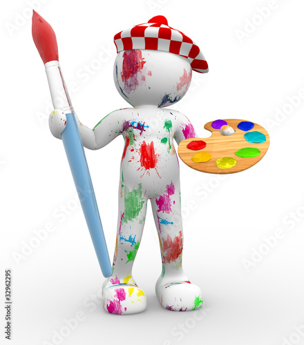 Illustration: Painter. Painter.