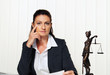 Lawyer in the office. Advocate for law and order