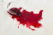 Red wine is poured