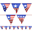 Patriotic bunting flags Patriotic bunting flags