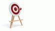 classic target 3d with arrows. Metaphoric success background