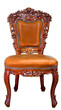 Photo: Isolated vintage luxury leather armchair on white background Isolated vintage luxury leather armchair on white background