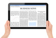 Reading News on Tablet PC