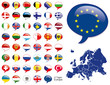 Europa Flaggen Fahnen Set Buttons Icons Sprechblase 2 Europa Flaggen Fahnen Set Buttons Icons Sprechblase 2