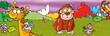 savannah, giraffe, gorilla,