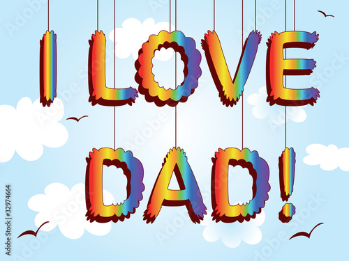 Vector: Dad day,poster. Dad day,poster.