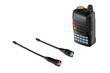 Portable radio with two antennas