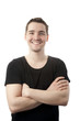 ����: Young man arms crossed smiling at camera � Palle Christensen #32975255