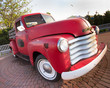 Vintage Red Pickup Truck