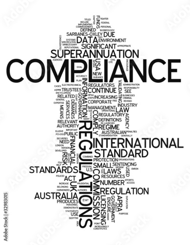Illustration: Word Cloud "Compliance" Word Cloud "Compliance"