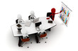 3d man business meeting 3d man business meeting