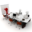 3d man business meeting 3d man business meeting