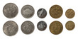 Seychellois Coins Isolated on White
