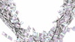 Video: Y-shaped 500 Euro bundles flow with slow motion Y-shaped 500 Euro bundles flow with slow motion