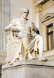 Vienna - julius caesar staue by parliament in the morning light Vienna - julius caesar staue by parliament in the morning light