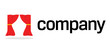 Curtains with decoration logo