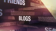 Social Media Related Words Animation Loop Social Media Related Words Animation Loop