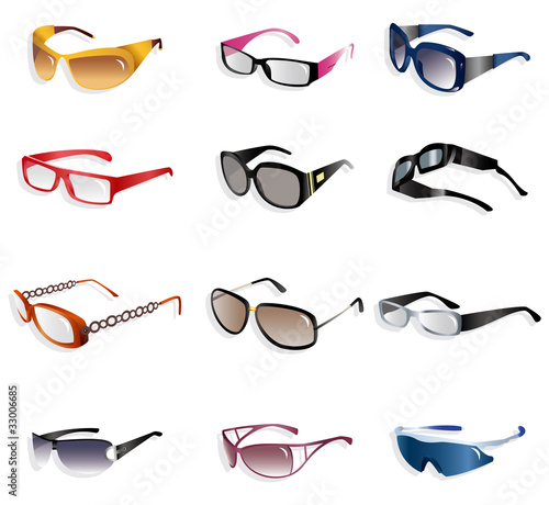 glasses icon. Zoom Not Available: Vector images scale to any size. cartoon Glasses icon.