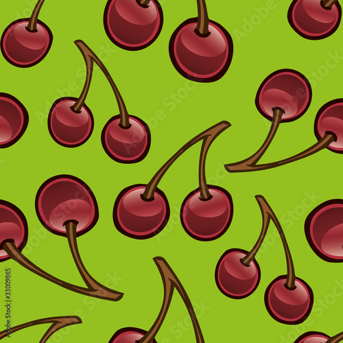 Illustration: Cherry Repeat Pattern Cherry Repeat Pattern