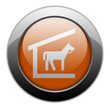 Orange Metallic Orb Button "Stable"