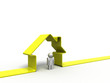 House and man