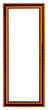Gold and wood frame on white background