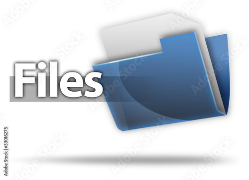 Illustration: 3D Style Folder Icon "Files" 3D Style Folder Icon "Files"