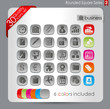 Rounded Square Series - Office and Business icons 2