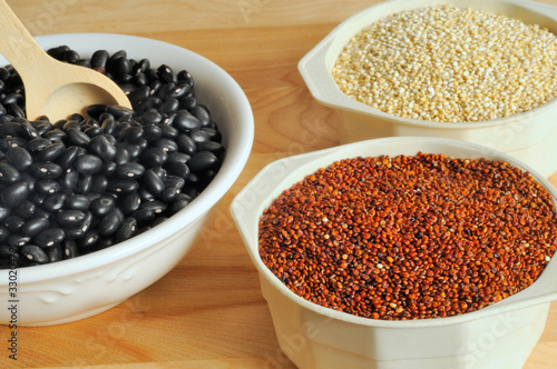 Photo: Quinoa and black beans Quinoa and black beans
