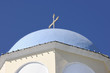 Blue dome of greek orthodox church in the village of Zipari Blue dome of greek orthodox church in the village of Zipari