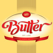 Vector: butter packaging design, hand lettering (vector) butter packaging design, hand lettering (vector)