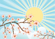 Flowing Sakura tree Flowing Sakura tree