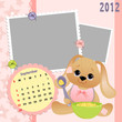 Baby's monthly calendar for 2012
