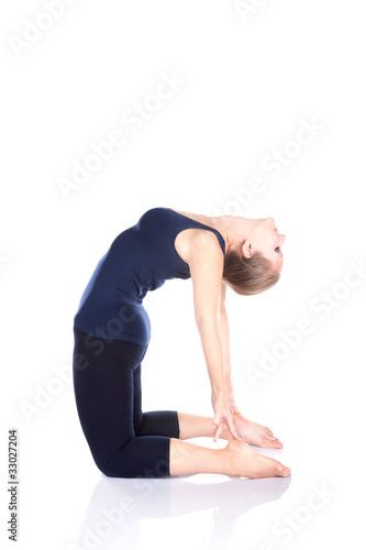 Photo: Yoga ushtrasana camel pose Yoga ushtrasana camel pose