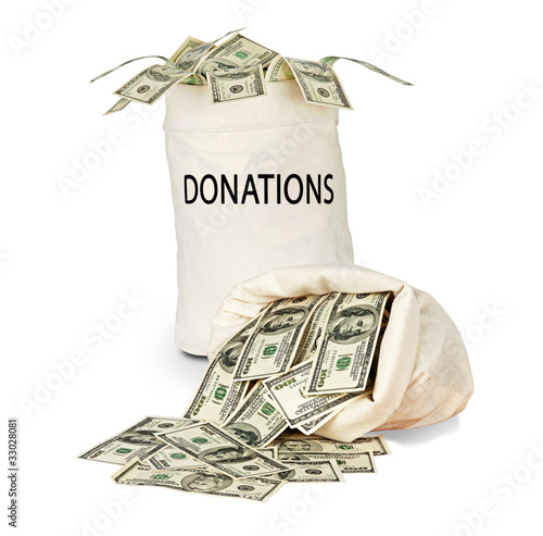 Photo: bag of donations bag of donations