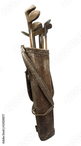 Photo: Antique Golf Clubs in Bag Antique Golf Clubs in Bag
