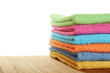Lots of colorful bath towels
