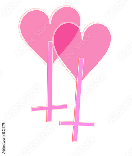 Vector: lesbian love lesbian love